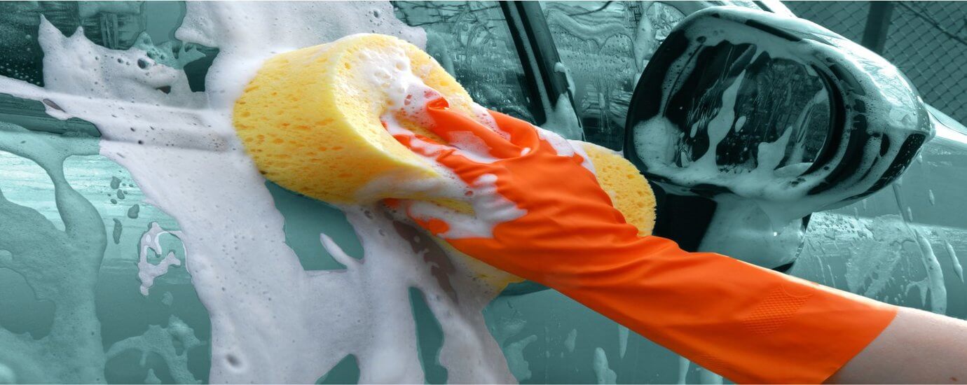 Car Washing With Flexible Foam